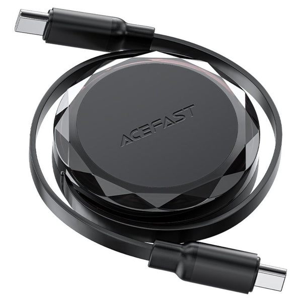 Acefast C13-03 USB-C to USB-C retractable charging cable PD60W fast charge 0.8m Qatar