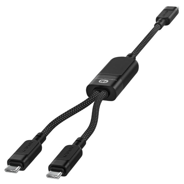 Acefast C5-11 100W USB-C to 2x USB-C Charging and Data Cable 1.2m Braided Cable Qatar