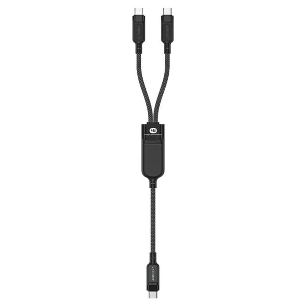 Acefast C5-11 100W USB-C to 2x USB-C Charging and Data Cable 1.2m Braided Cable Qatar