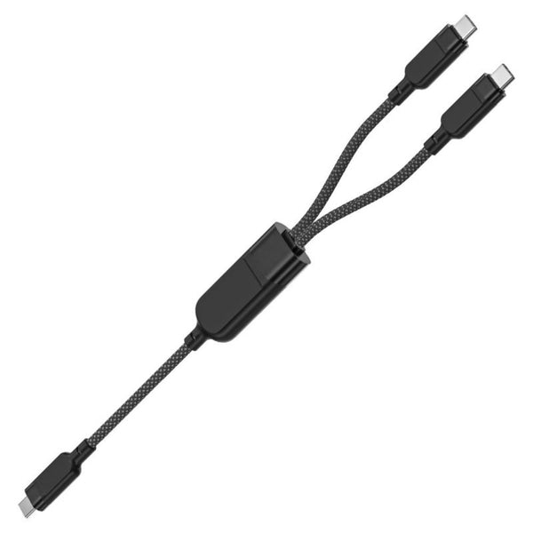 Acefast C5-11 100W USB-C to 2x USB-C Charging and Data Cable 1.2m Braided Cable Qatar