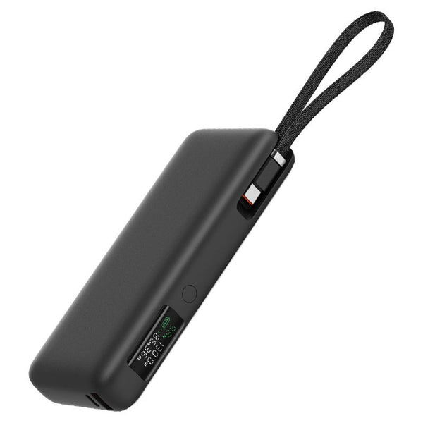 Acefast M22 20000mAh PD130W power bank with smart LED display and built-in USB-C cable Qatar
