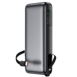 Acefast M22 20000mAh PD130W power bank with smart LED display and built-in USB-C cable Qatar