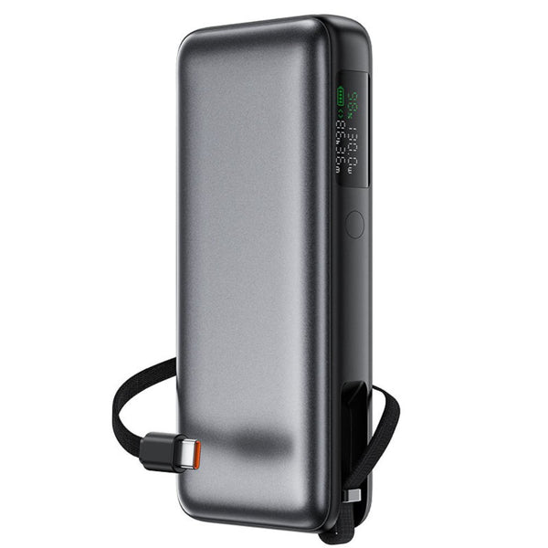 Acefast M22 20000mAh PD130W power bank with smart LED display and built-in USB-C cable Qatar