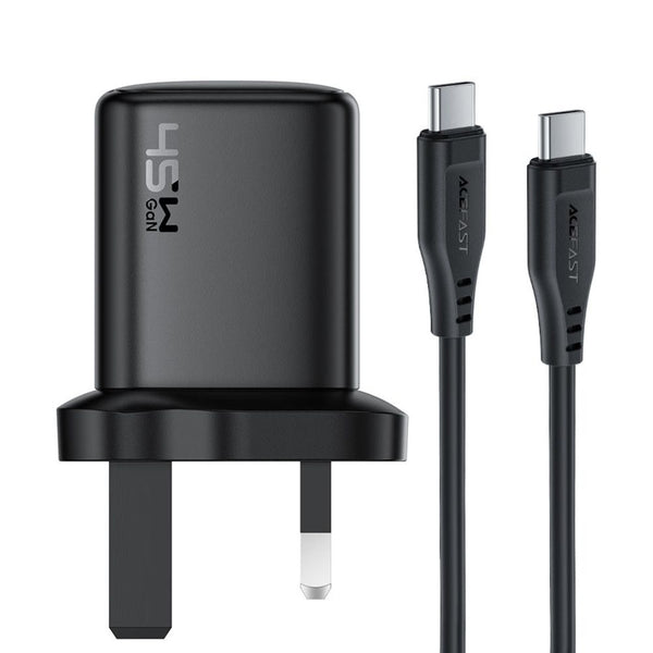 Acefast P5 A133 45W GaN USB-C fast charger with UK plug and USB-C cable Qatar