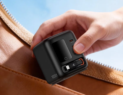 ACEFAST Z10 PD100W GaN desktop power station with retractable USB-C cable and smart display Qatar