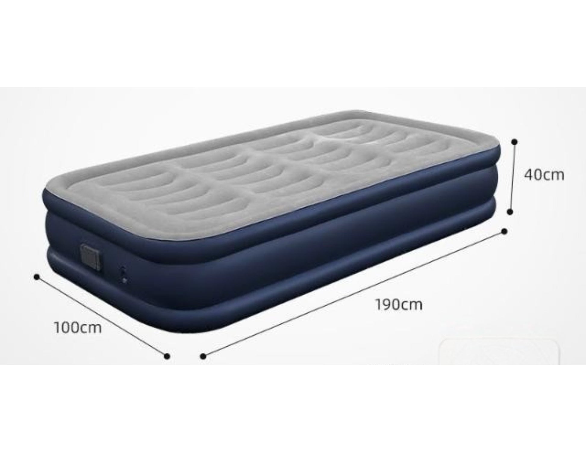 Air Bed B18 Blue+Grey single camping mattress waterproof PVC multi-chamber outdoor sleep Qatar