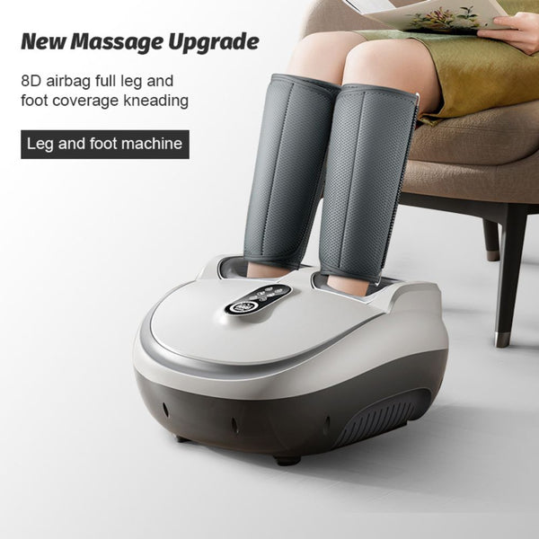 Air Pressure + 8D Intelligent Leg Massager with air compression, heating, and intelligent kneading massage