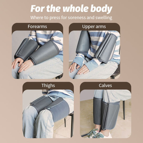 Air Pressure + 8D Intelligent Leg Massager with air compression, heating, and intelligent kneading massage