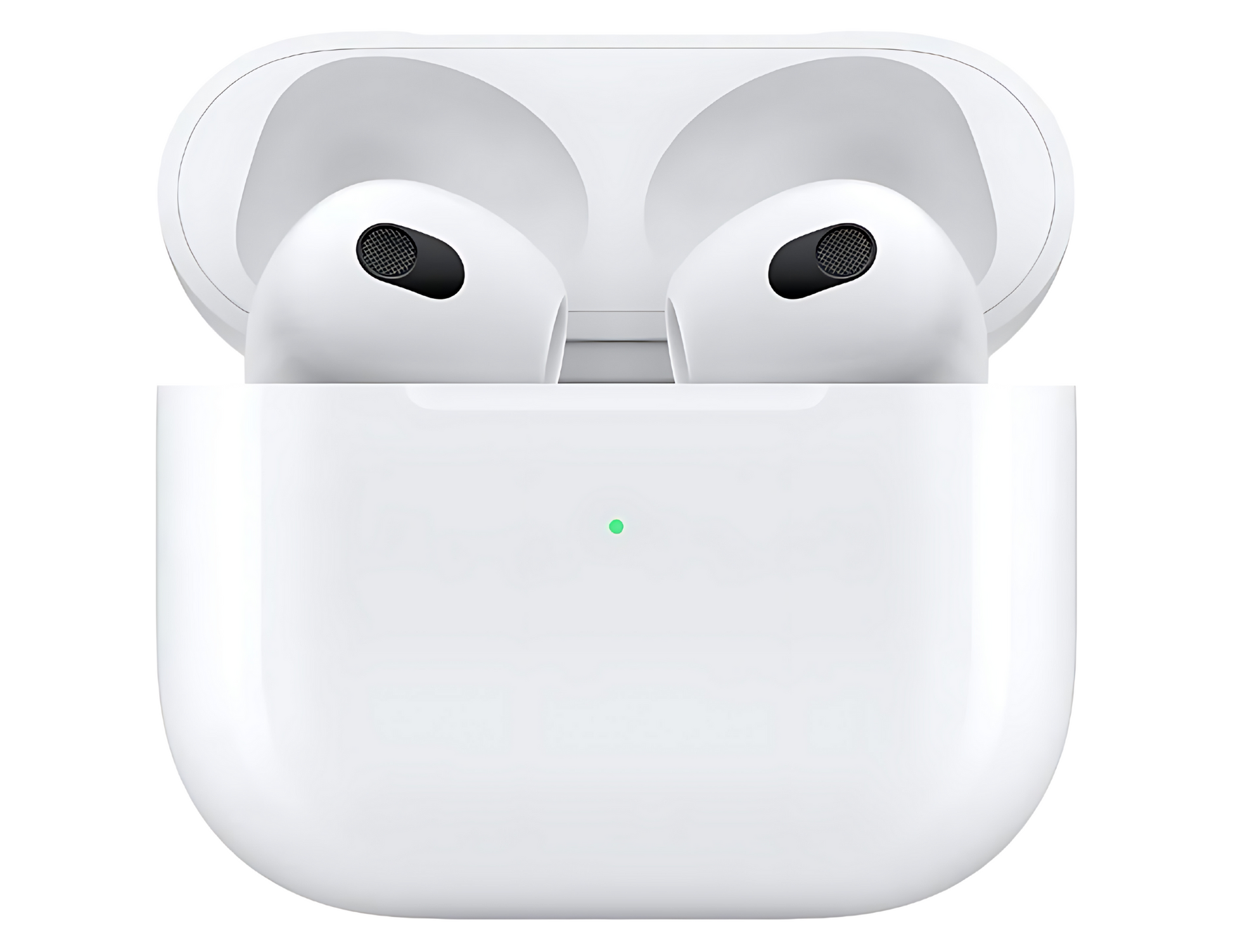 Lightning Charging Case open, revealing the AirPods (3rd Gen) inside.