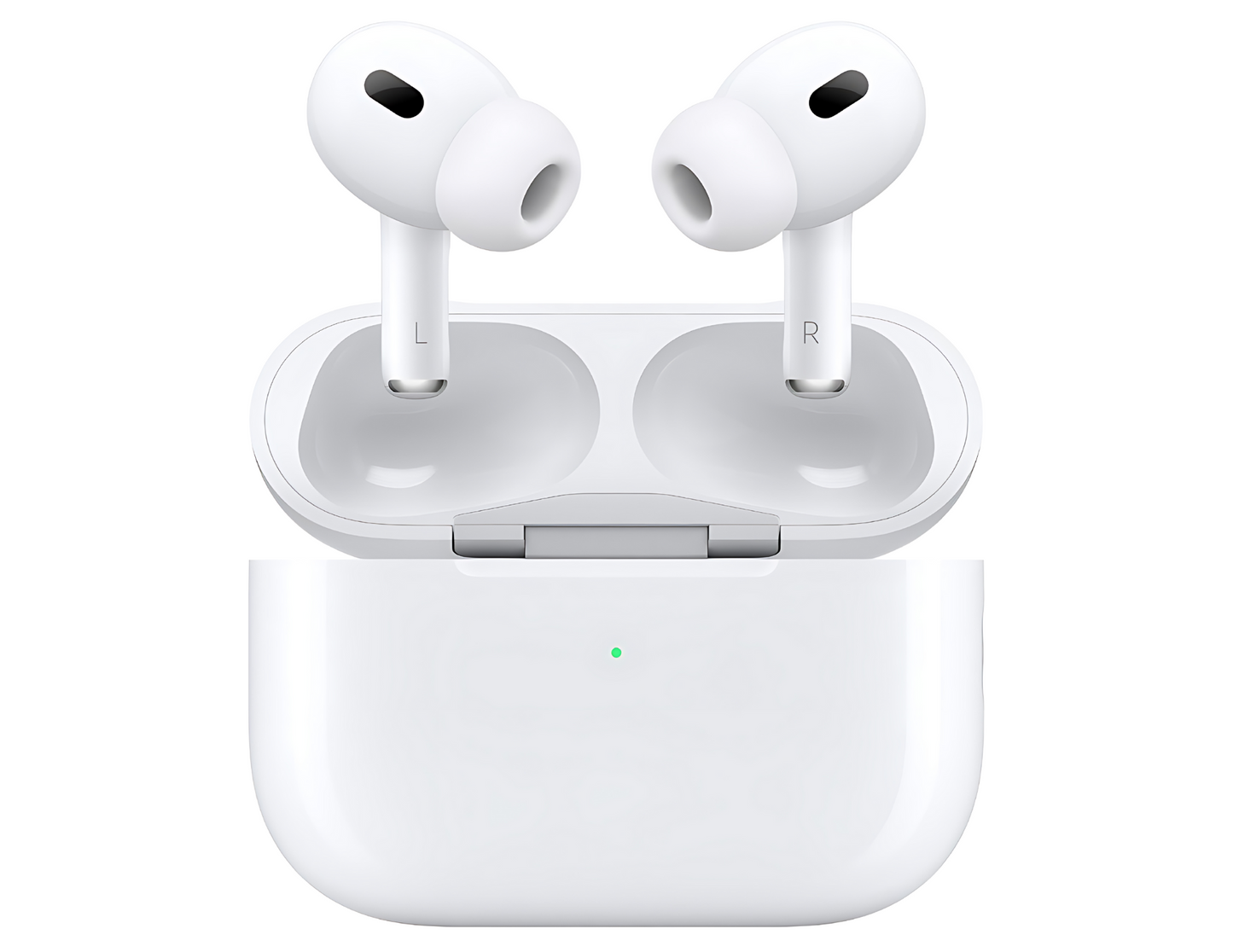 AirPods Pro next to Apple Vision Pro for Lossless Audio demonstration.