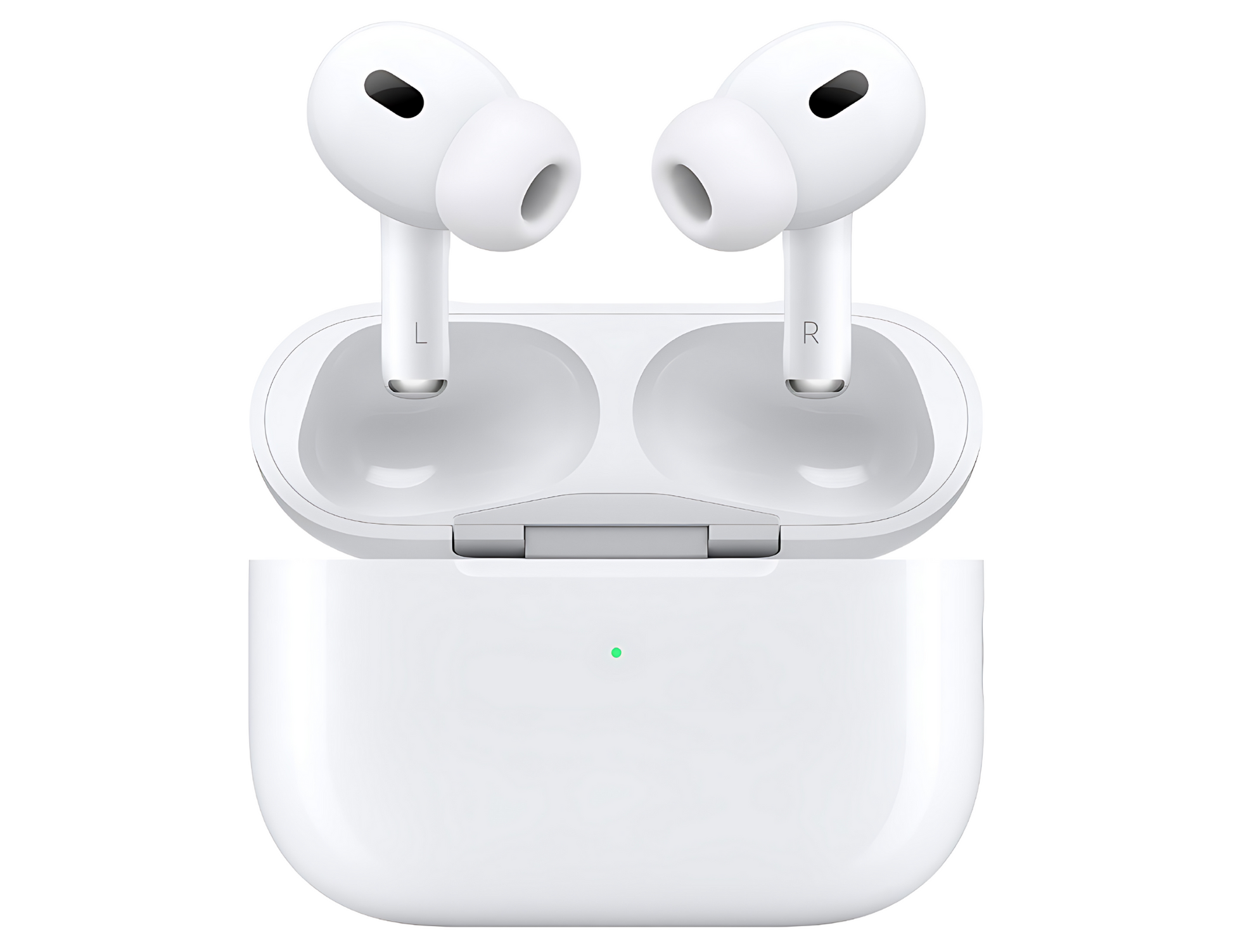 AirPods Pro next to Apple Vision Pro for Lossless Audio demonstration.