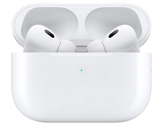 AirPods Pro (2nd Gen) with MagSafe Charging Case (USB-C) on a white background.