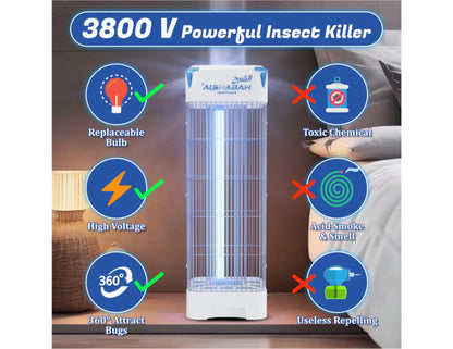 AL-Shabah Pro Insect Killer Model 6700 white 3800V with UV light Qatar