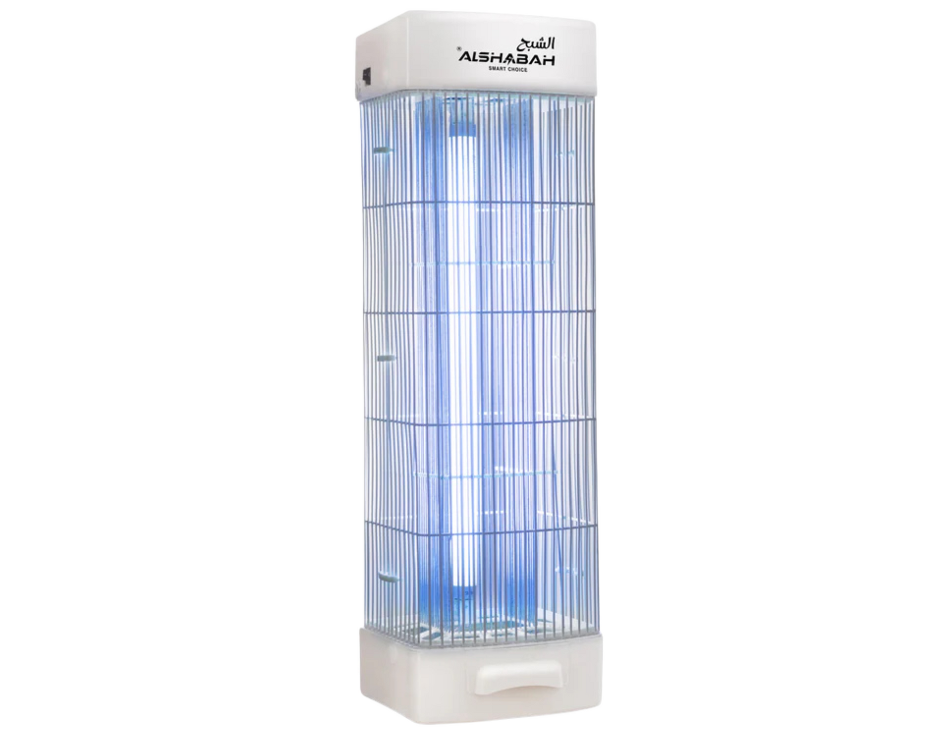 Front view of ALSHABAH Insect Killer White Version with 15W lamp.