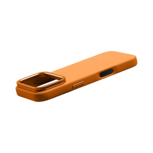 Amazingthing GLAMOUR AllSkin Vegan Leather MagSafe Case with Metal Lens Kickstand for iPhone 17 Pro Orange Qatar