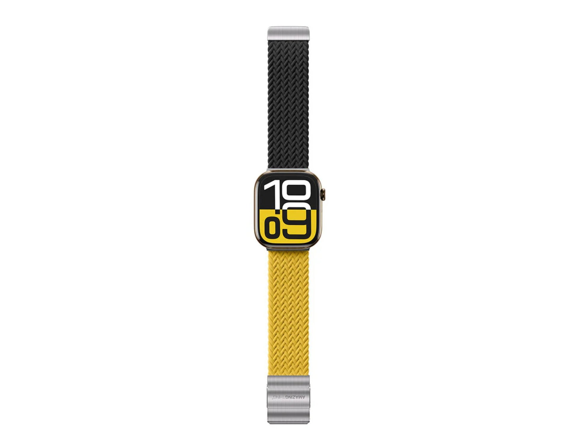 AmazingThing Glamour Blend MagniFit Nylon Watch Band for Apple Watch 49/46/45mm, tool-free adjustable, braided durable, at Thabthaba Store Qatar