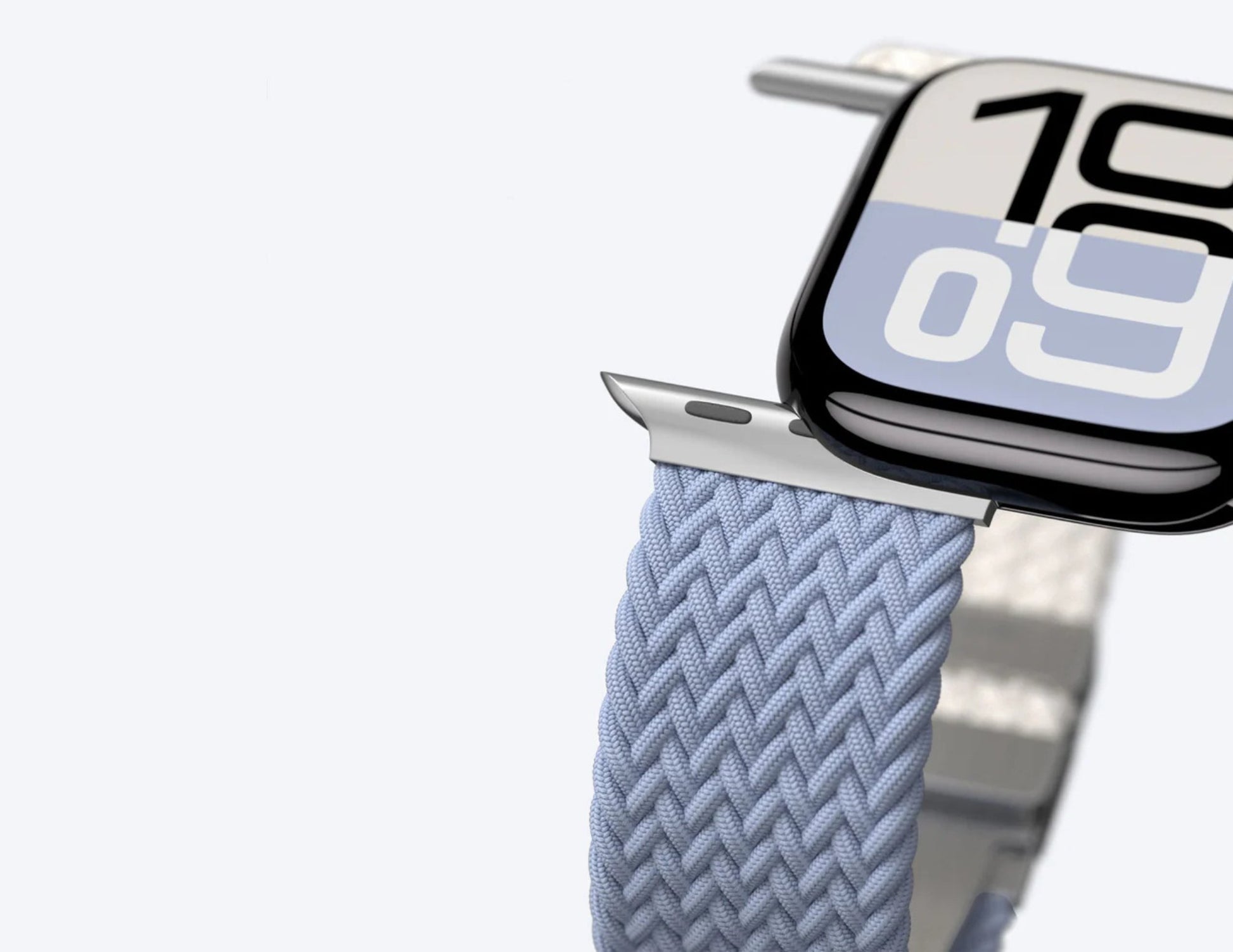 AmazingThing Glamour Blend MagniFit Nylon Watch Band for Apple Watch 49/46/45mm, tool-free adjustable, braided durable, at Thabthaba Store Qatar