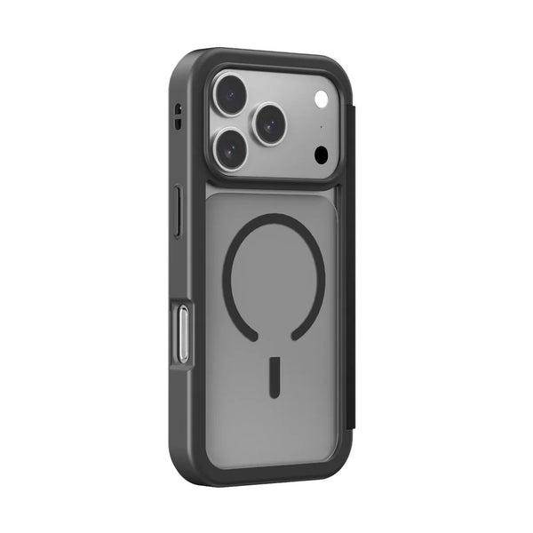 Amazingthing GLAMOUR vegan leather MagSafe folio case with card slots for iPhone 17 Pro Max Black Qatar