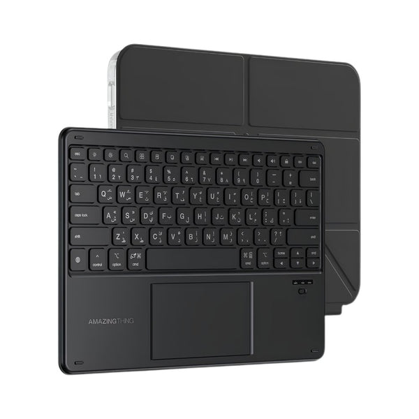AmazingThing Minimal KeyLite keyboard case with Arabic keyboard for iPad Air 13-inch Black Qatar