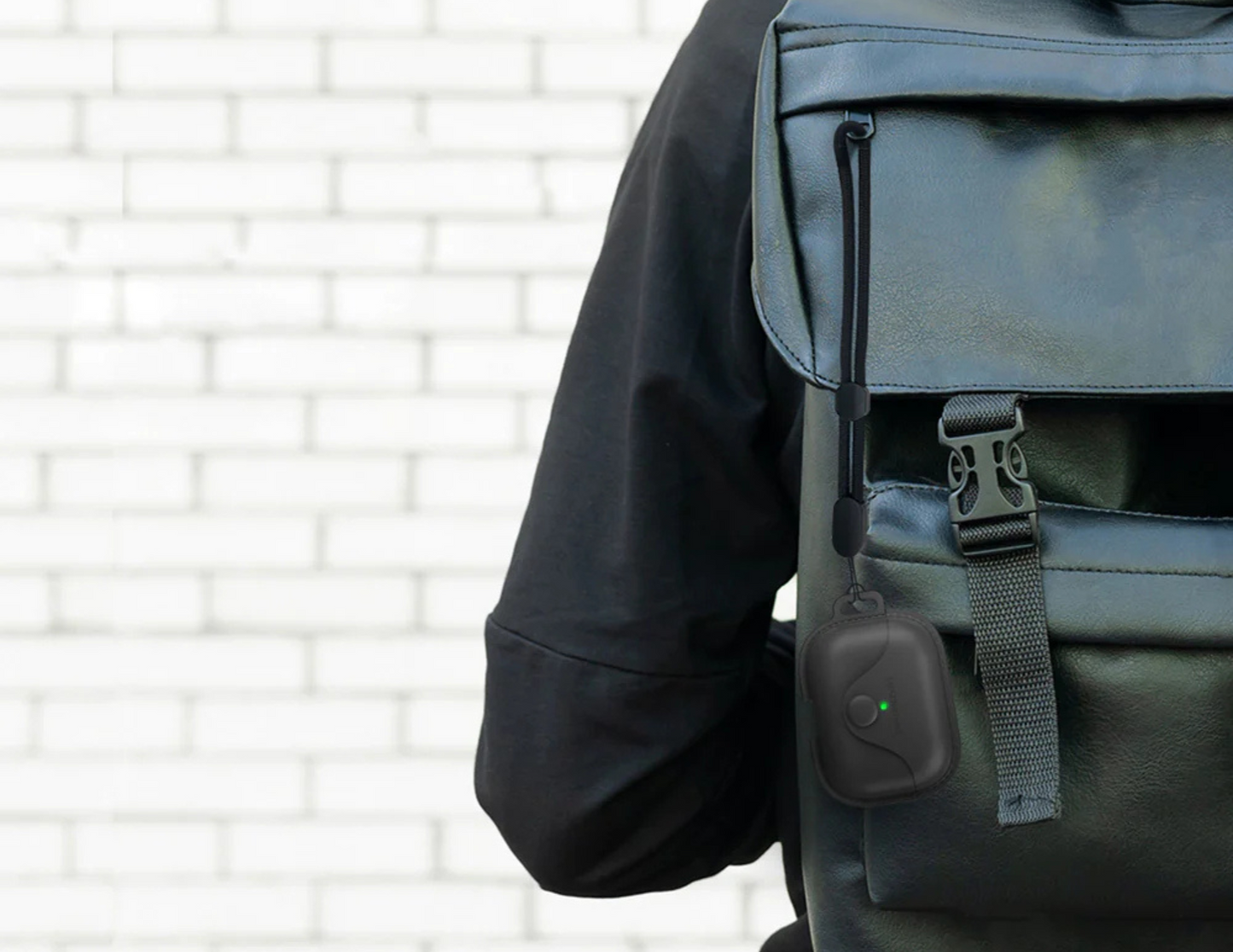 AmazingThing MARSiX PRO Leatherette Case attached to a bag with its lanyard.