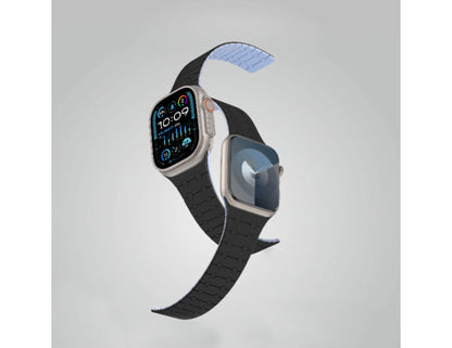 AmazingThing Smoothie Sport Silicone Magnetic Band for Apple Watch 49mm and 45mm, durable, adjustable magnetic closure, waterproof, at Thabthaba Store Qatar