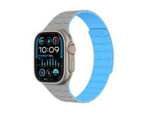 AmazingThing Smoothie Sport Silicone Magnetic Band for Apple Watch 49mm and 45mm, durable, adjustable magnetic closure, waterproof, at Thabthaba Store Qatar