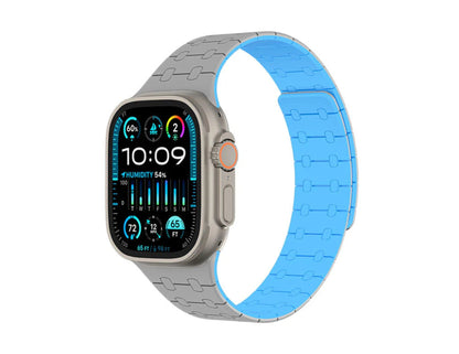 AmazingThing Smoothie Sport Silicone Magnetic Band for Apple Watch 49mm and 45mm, durable, adjustable magnetic closure, waterproof, at Thabthaba Store Qatar