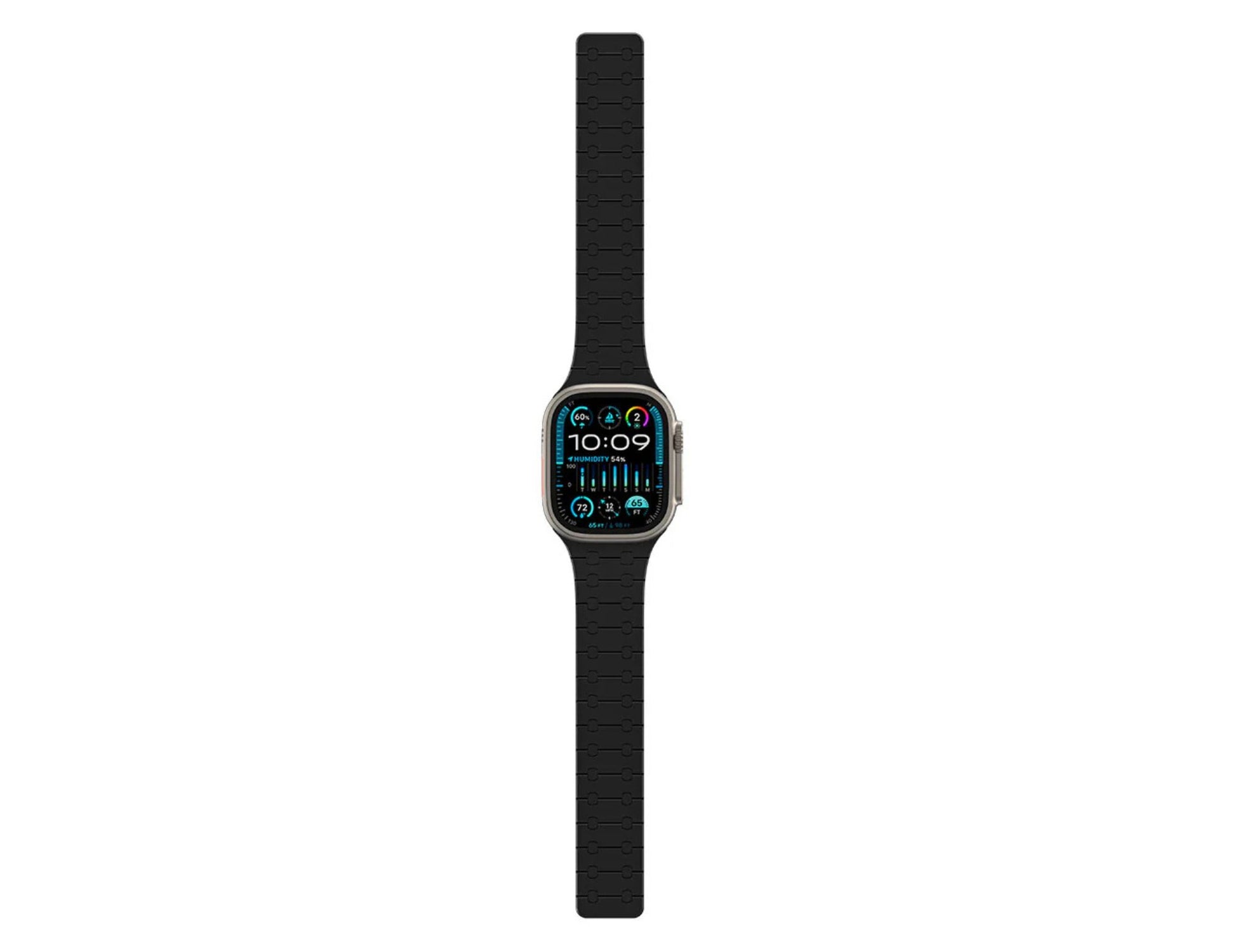 AmazingThing Smoothie Sport Silicone Magnetic Band for Apple Watch 49mm and 45mm, durable, adjustable magnetic closure, waterproof, at Thabthaba Store Qatar