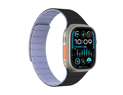 AmazingThing Smoothie Sport Silicone Magnetic Band for Apple Watch 49mm and 45mm, durable, adjustable magnetic closure, waterproof, at Thabthaba Store Qatar