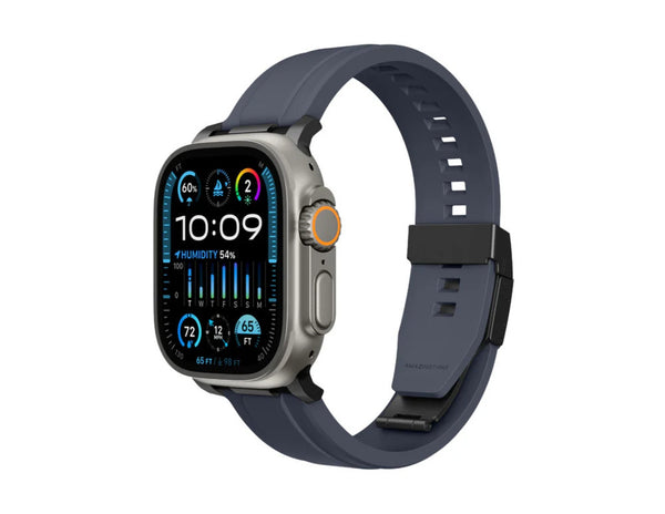 AmazingThing Titan Chrono Apple Watch band silicone magnetic clasp sweat UV resistant 49/46/45/44/42mm Qatar