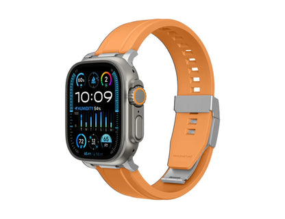 AmazingThing Titan Chrono Apple Watch band silicone magnetic clasp sweat UV resistant 49/46/45/44/42mm Qatar
