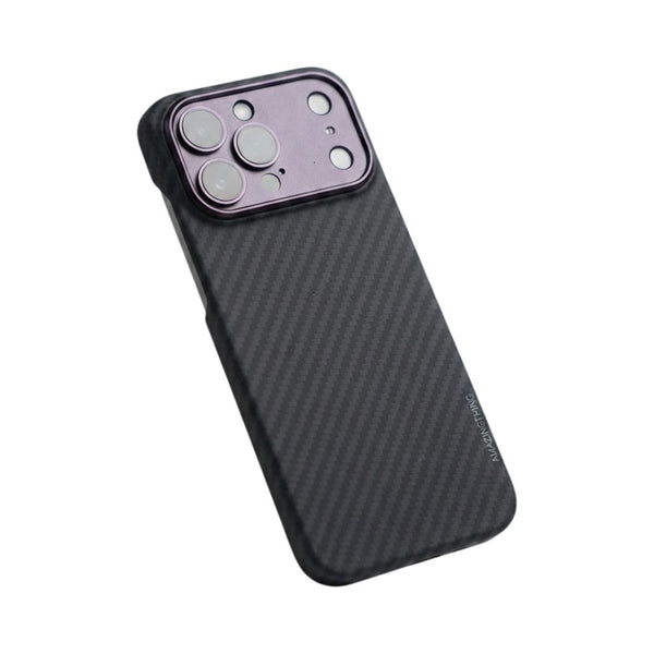 Amazingthing Titan Max Lens Case for iPhone 18 Pro Max Purple with 1500D aramid fiber and aluminum camera protection Qatar