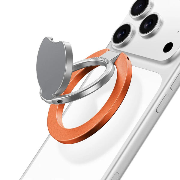 Amazingthing TITAN Pro MagFlex Grip 2 magnetic phone ring with 360 degree stand Orange Qatar