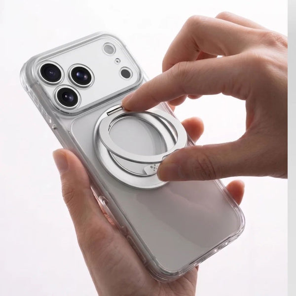 Amazingthing TITAN PRO MagSpin clear case with 12ft drop protection and 360° ring stand for iPhone 18 Pro in Qatar