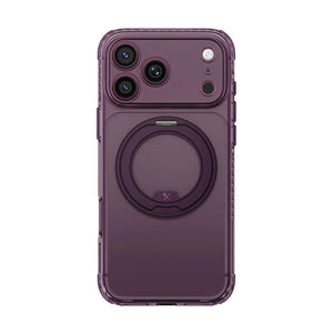 Amazingthing TITAN PRO MagSpin purple case with 12ft drop protection and 360° ring stand for iPhone 18 Pro Max in Qatar