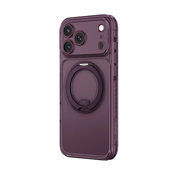 Amazingthing TITAN PRO MagSpin purple case with 12ft drop protection and 360° ring stand for iPhone 18 Pro in Qatar