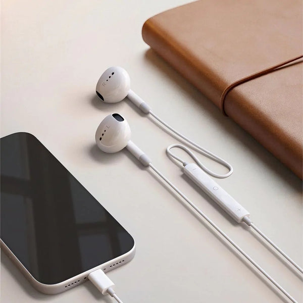 Amazingthing Type-C wired in-ear headphones white with 14mm drivers and 1.2m cable Qatar