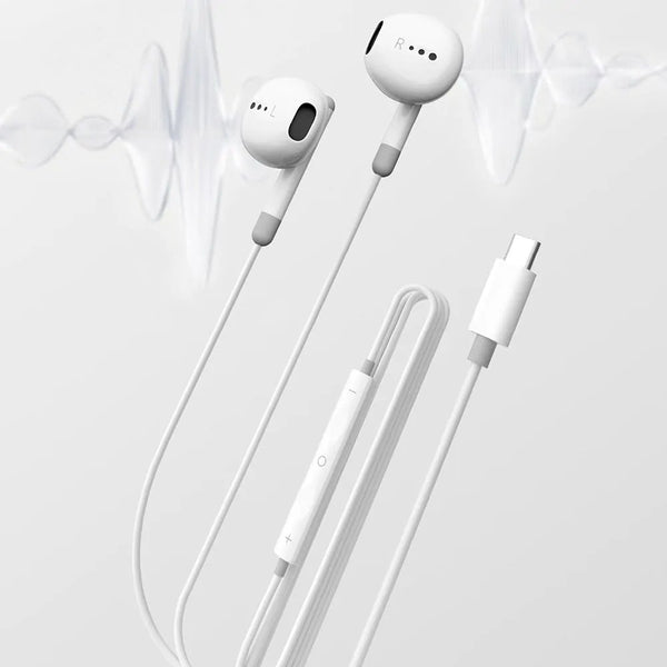 Amazingthing Type-C wired in-ear headphones white with 14mm drivers and 1.2m cable Qatar