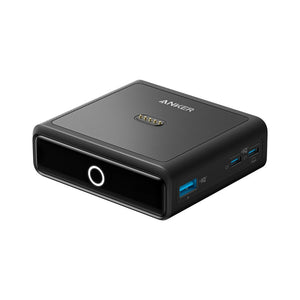Anker 100W Charging Base A1902211 in Black with two USB-C ports, USB-A, Pogo pin and LED indicator for Anker Prime power banks Qatar