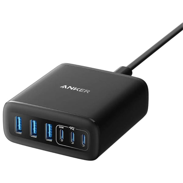 Anker 112W 6-port GaN fast charger with 3 USB-C and 3 USB-A ports A2154K11 Qatar