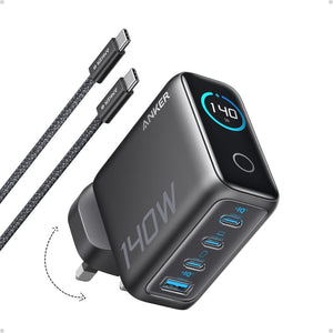 Anker 140W 4-Port GaN Laptop Charger with Smart Display USB-C Cable B2697KZ1 Qatar