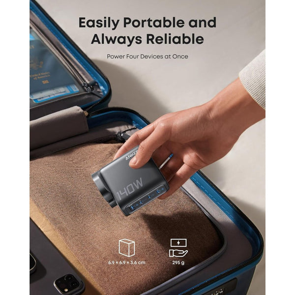 Anker 140W 4-Port GaN Laptop Charger with Smart Display USB-C Cable B2697KZ1 Qatar