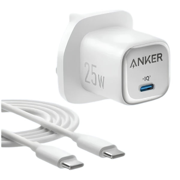 Anker 25W Compact USB-C Fast Charger with USB-C Cable B2656K21 Qatar