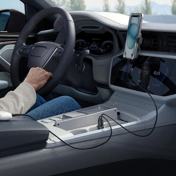 Anker 30W car charger B2741H11 in Black with USB-C and USB-A ports and two charging cables Qatar