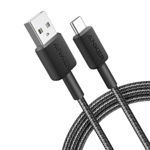 Anker 322 USB-A to USB-C Braided Cable 3ft A81H5H11 Black Qatar