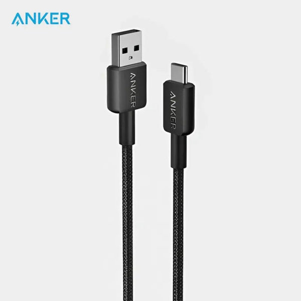 Anker 322 USB-A to USB-C Braided Cable 6ft Black A81H6H11 Qatar