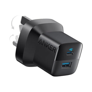 Anker 323 Charger 33W Dual Port USB-C USB-A Black A2331K11 Qatar