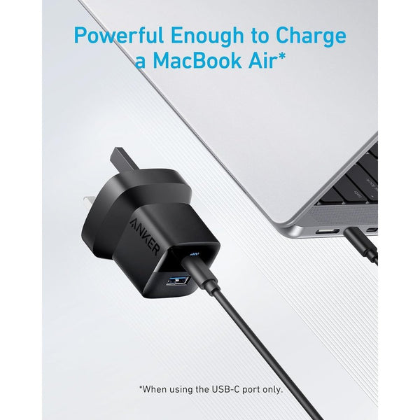 Anker 323 Charger 33W Dual Port USB-C USB-A Black A2331K11 Qatar