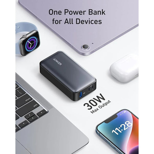 Anker 533 10000mAh power bank with 30W USB-C fast charging and LCD display A1256H12 Qatar