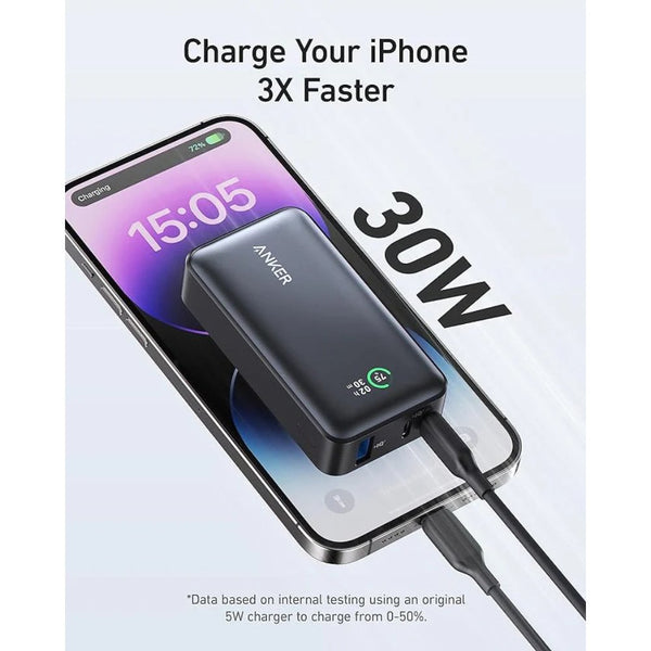 Anker 533 10000mAh power bank with 30W USB-C fast charging and LCD display A1256H12 Qatar